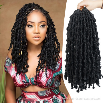 Short 14inch Butterfly Locs braids for african synthetic hair Jumbo braiding hair Faux locs Nu butterfly locs crotchet